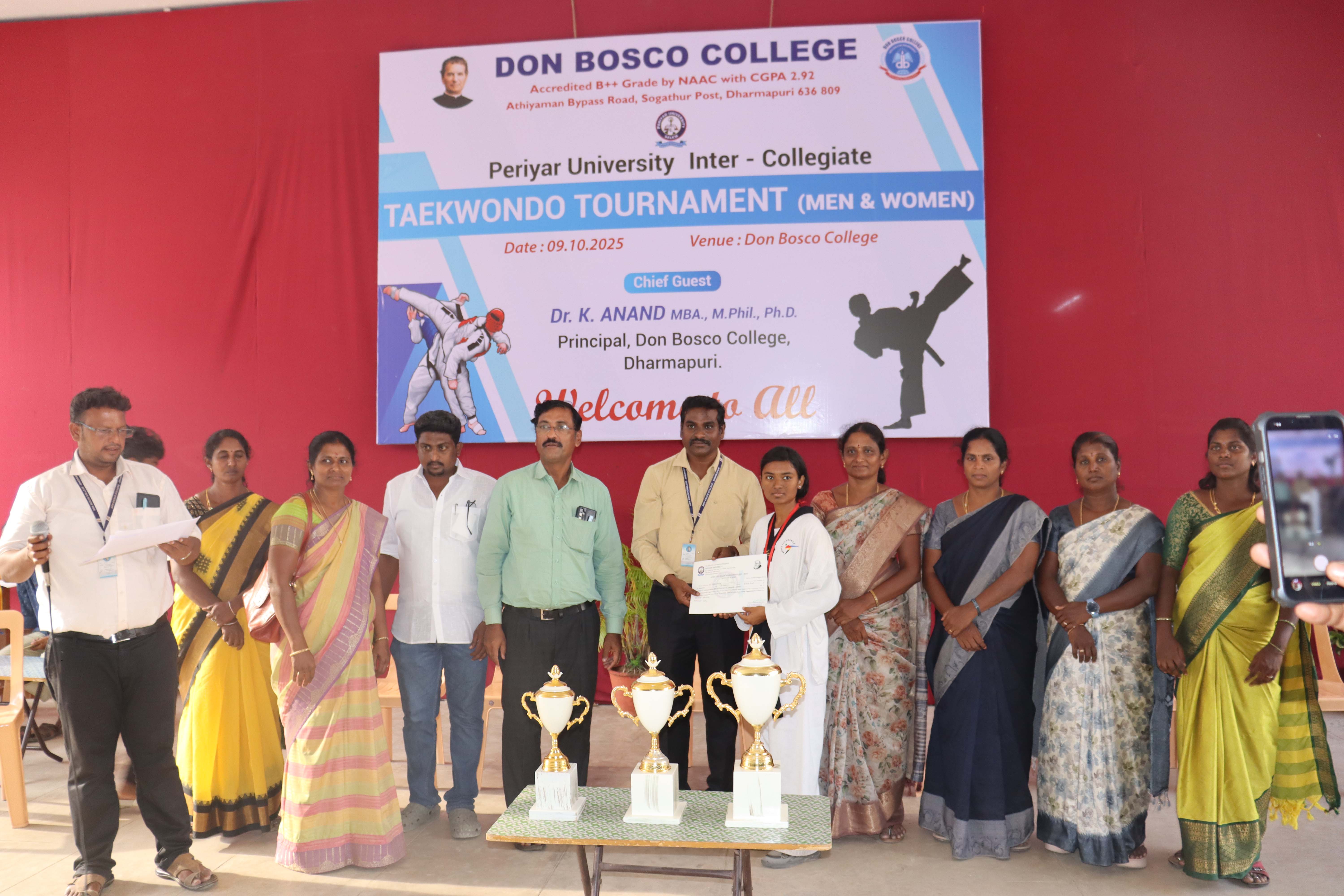 Periyar University Inter Collegiate TEAKWONDO Tournament