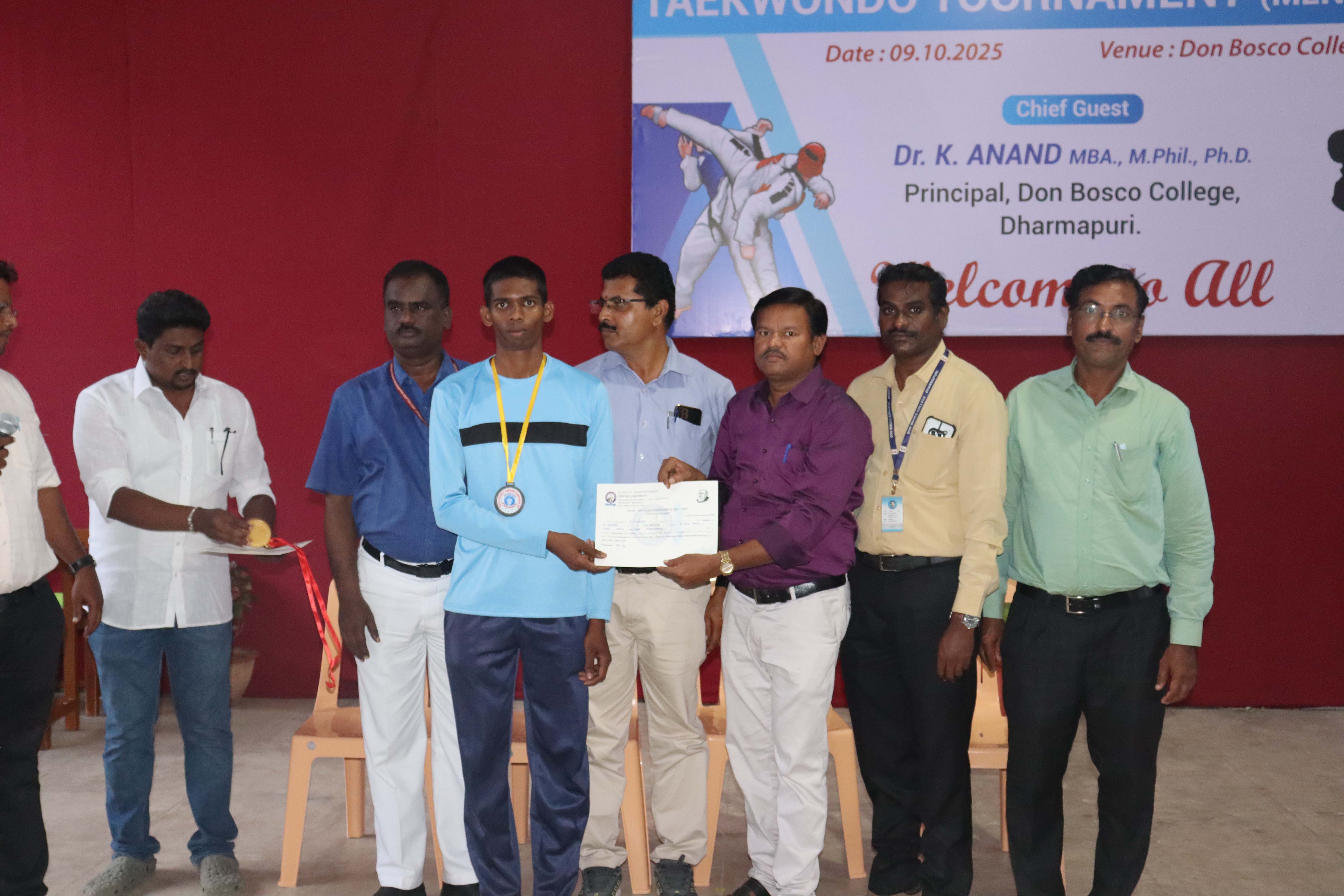Periyar University Inter Collegiate TEAKWONDO Tournament